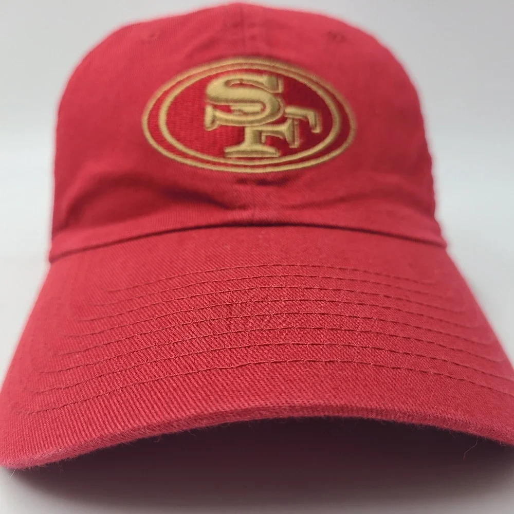 San‎ Francisco 49ers Hat Strapback (Fits Small) Fanatics Red Gold NFL Football